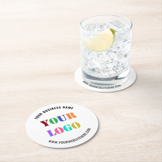 Branded Logo Promotional Paper Coaster Example (Insitu)