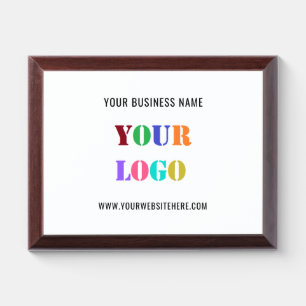 Branded Logo Text Business Award Plaque Template