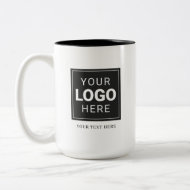 Branded Logo Two-Tone Coffee Mug