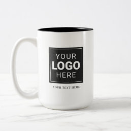 Branded Logo Two-Tone Coffee Mug