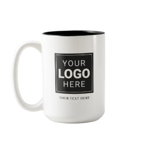 Branded Logo Two-Tone Coffee Mug