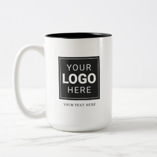 Branded Logo Two-Tone Coffee Mug