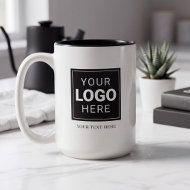 Branded Logo Two-Tone Coffee Mug
