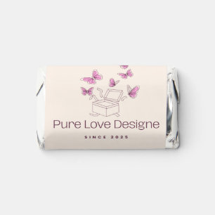 Branded Mini Chocolate Wrappers   Custom Logo Hershey's Miniatures