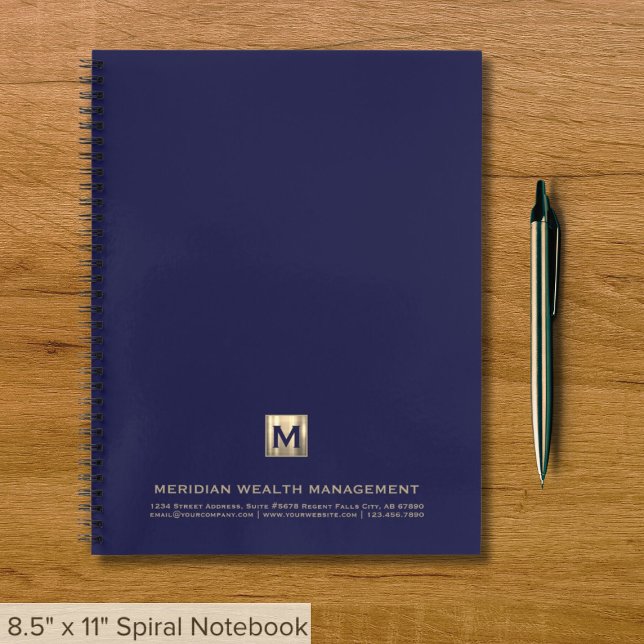 Branded Notebook with Company Monogram (Creator Uploaded)