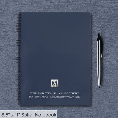 Branded Notebook with Company Monogram