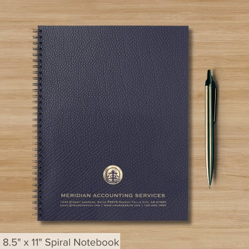 Branded Notebook with Gold Seal Logo