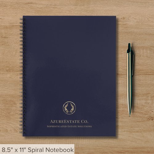 Branded Notebook with Laurel Logo