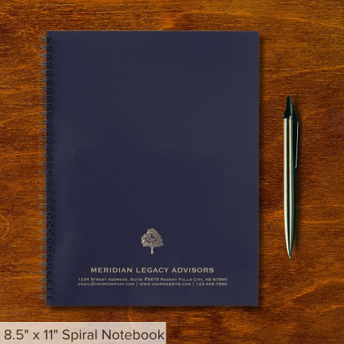 Branded Notebook with Tree Logo