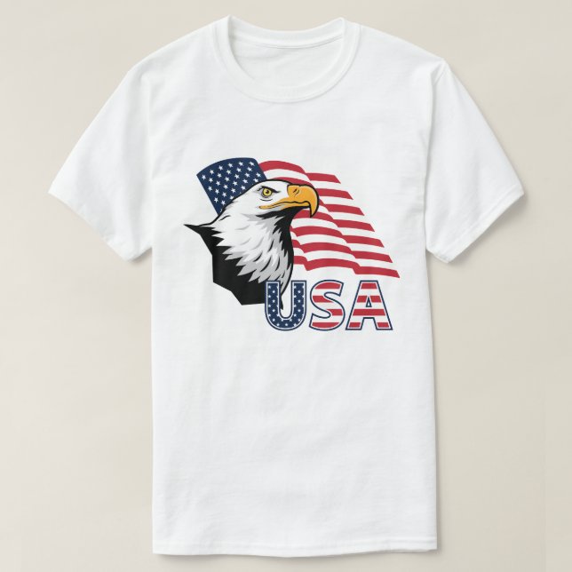 Branded Patriotic Bald Eagle T-Shirt – American (Design Front)