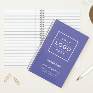 Branded Periwinkle Business Logo Notebook