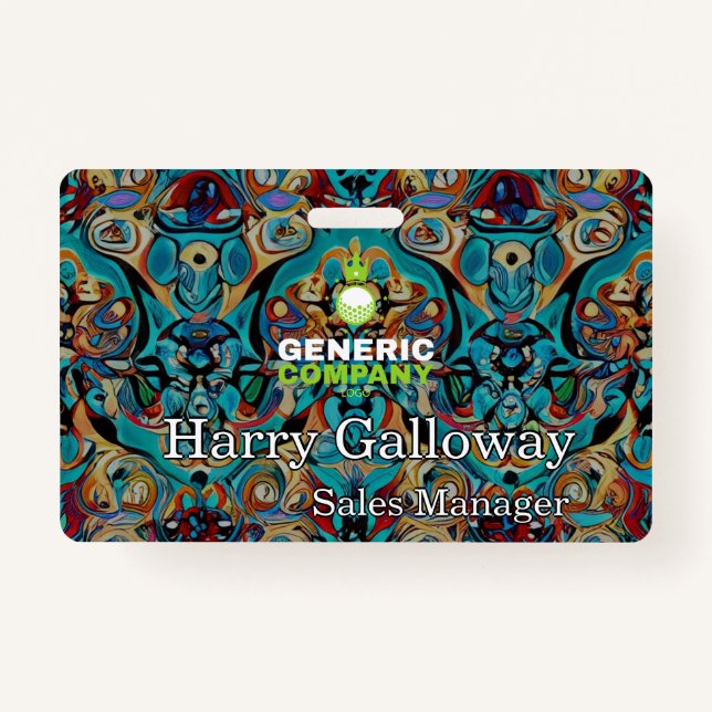 Branded Personalized Corporate Business Company Badge (Front)