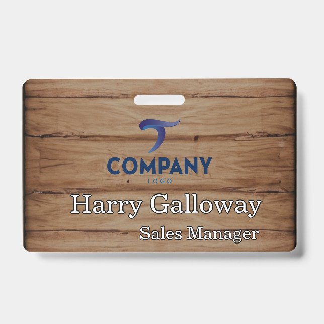 Branded Personalized Corporate Business Company Badge (Front)
