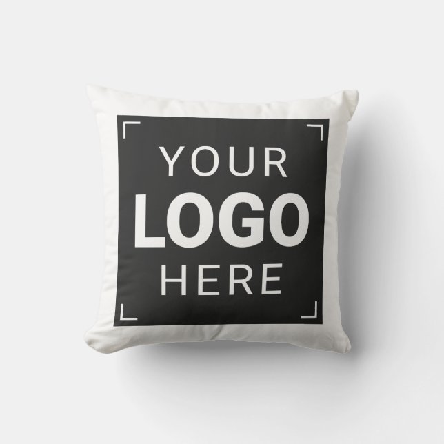 Branded Pillow with Your Logo (Front)