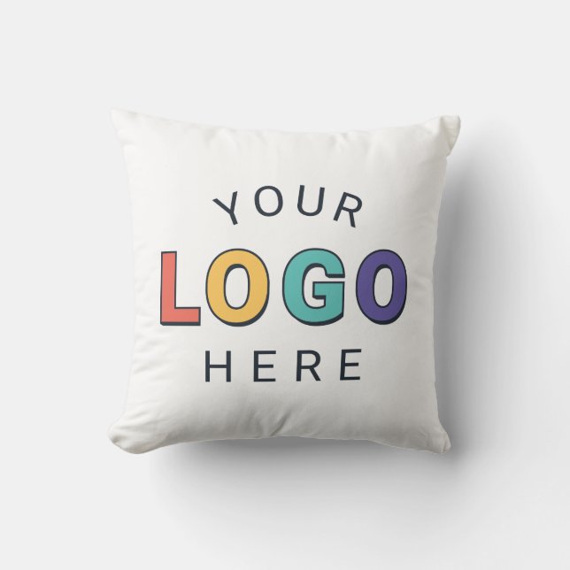 Branded Pillow with Your Logo (Front)