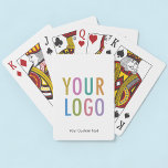 Branded Playing Cards Custom Logo Promotional Bulk<br><div class="desc">Personalize these playing cards online with your own company logo and custom text. The text can be a name, business tagline, website address, social media handle, or other personalized text. These are standard size deck of poker playing cards (2.5 inch x 3.5 inch) with 52 cards and 2 Jokers. No...</div>