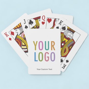 Branded Playing Cards Custom Logo Promotional Bulk by MISOOK at Zazzle