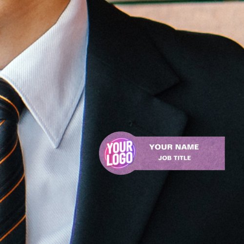 Branded Professionalism Name Tags with Safety Pin