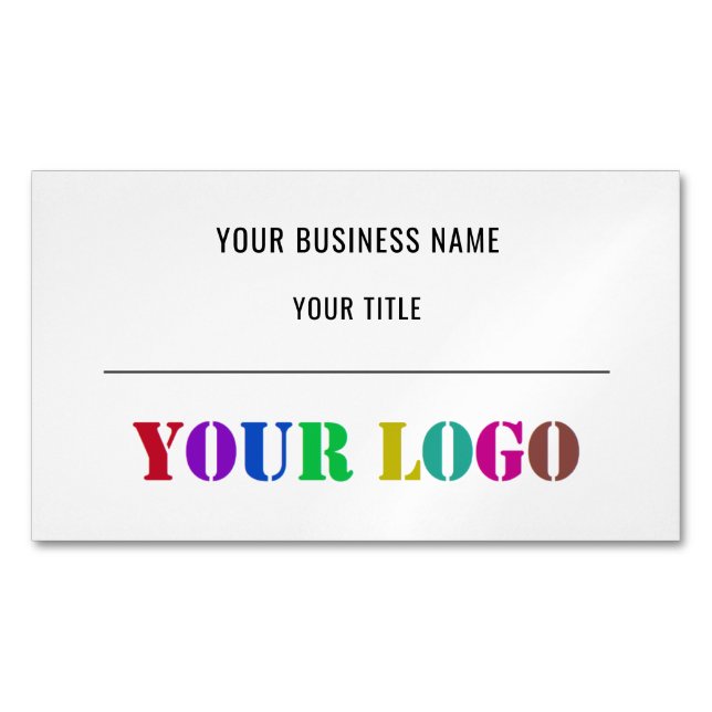 Branded Promotional Business Card Magnet Template (Front)