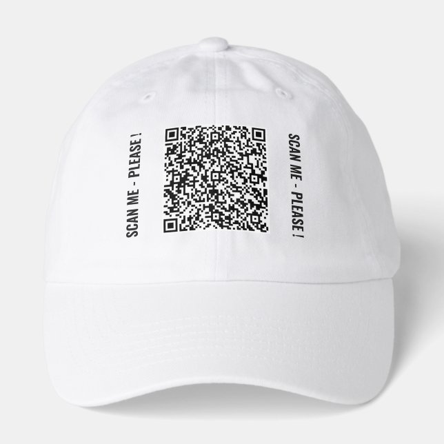 Branded Promotional Custom QR Code Hat Example (Front)