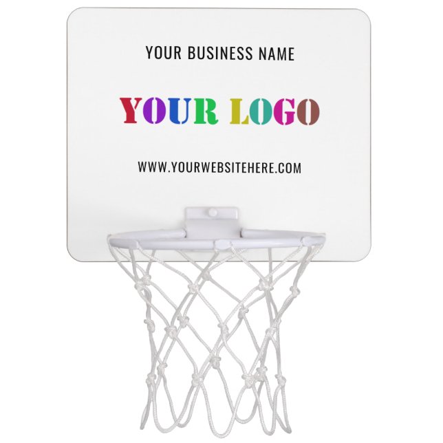 Branded Promotional Mini Basketball Hoop Template (Front)