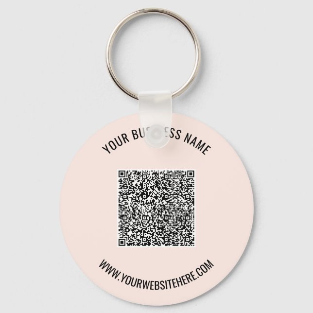 Branded Promotional Your QR Code Keychain Example (Front)