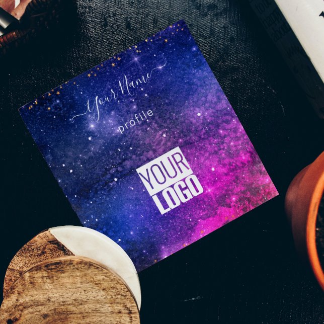 branded purple galaxy business card (Creator Uploaded)