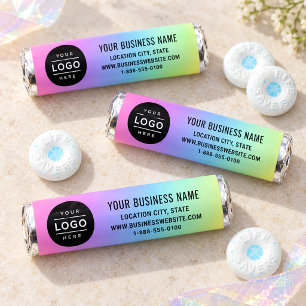Branded Rainbow Business Logo Promo Breath Savers® Mints