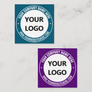 Branded Round Stamp Custom Business Cards Template