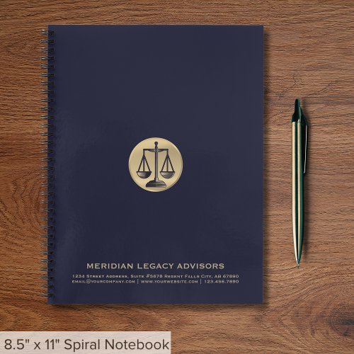 Branded Spiral Notebook for Law Firms