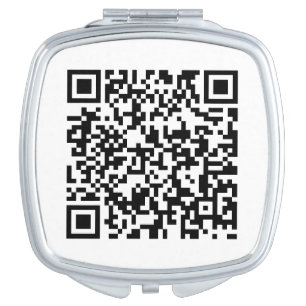 Branded Square Mirror Featuring Custom QR Code