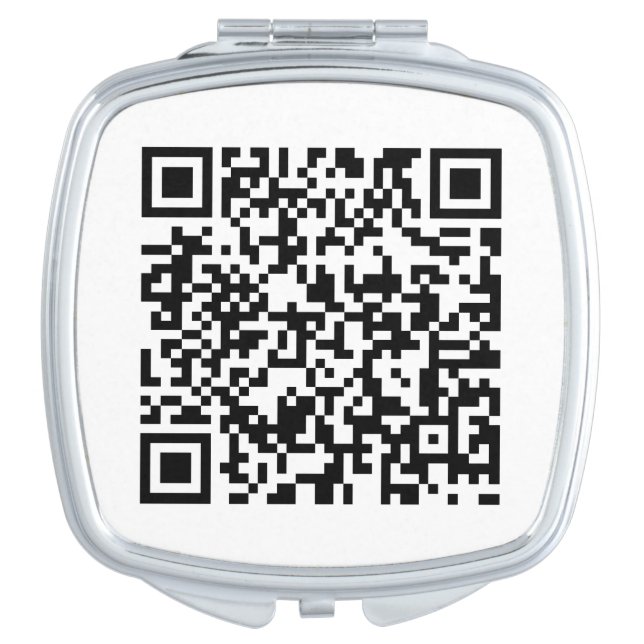 Branded Square Mirror Featuring Custom QR Code (Front)