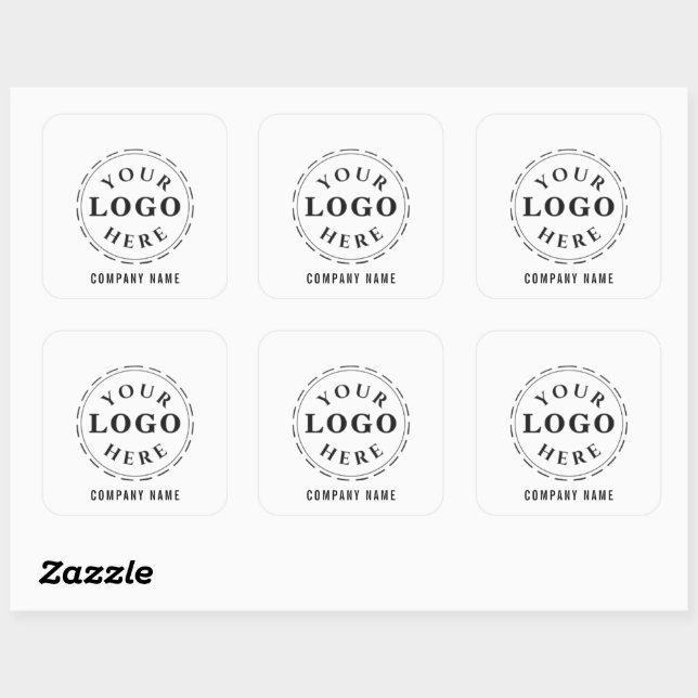 Branded Square Sticker – Customizable & Stylish (Sheet)