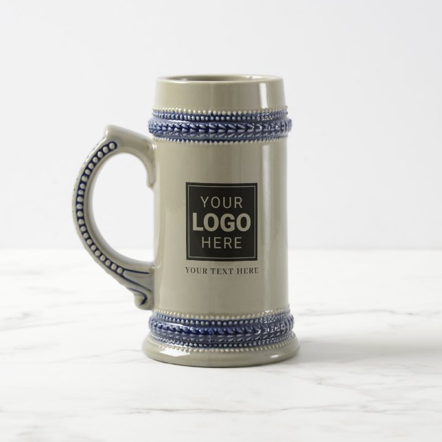 Branded Stein with Your Logo (Left)