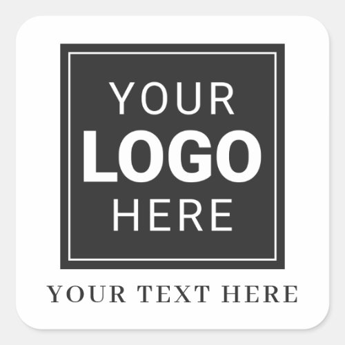 Branded Sticker and Text with Your Logo