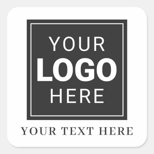 Branded Sticker and Text with Your Logo (Front)