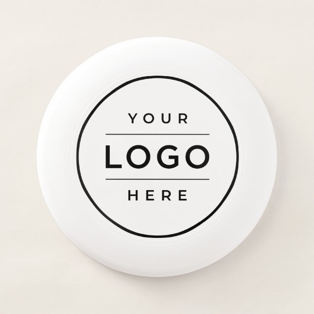 Branded White Business Logo Promo Wham-O Frisbee (Front)