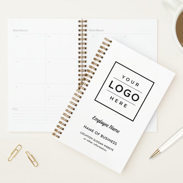 Branded White Business Logo Weekly Planner (Creator Uploaded)