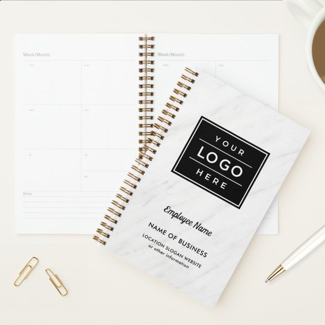 Branded White Marble Business Weekly Planner (Creator Uploaded)