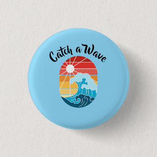 Branded White, Wave Sports Business Logo Promo Button