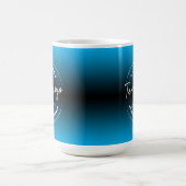 Branded with Your Corporate Logo, Blue Ombre Coffee Mug (Center)