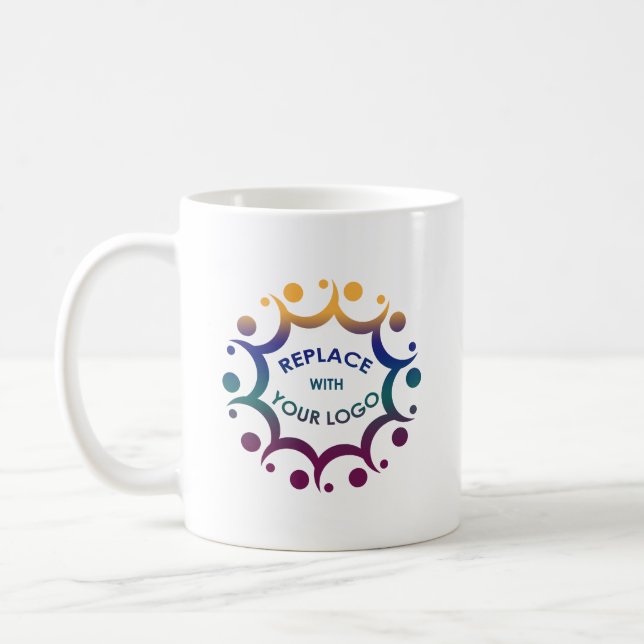 Branded with Your Corporate Logo or Graphic Coffee Mug (Left)