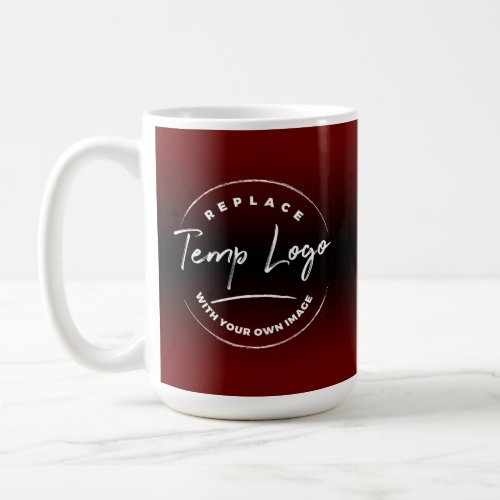 Branded with Your Corporate Logo Red Ombre Coffee Mug
