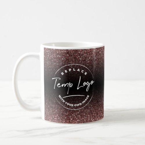 Branded with Your Corporate Logo Rose Gold Ombre Coffee Mug