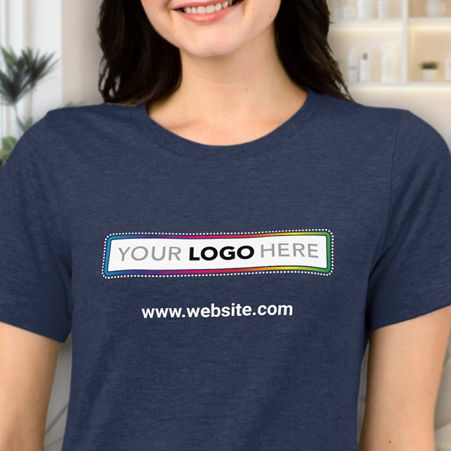 Branded Women’s Business T-shirt - Logo & Website Tri-Blend Shirt (Creator Uploaded)