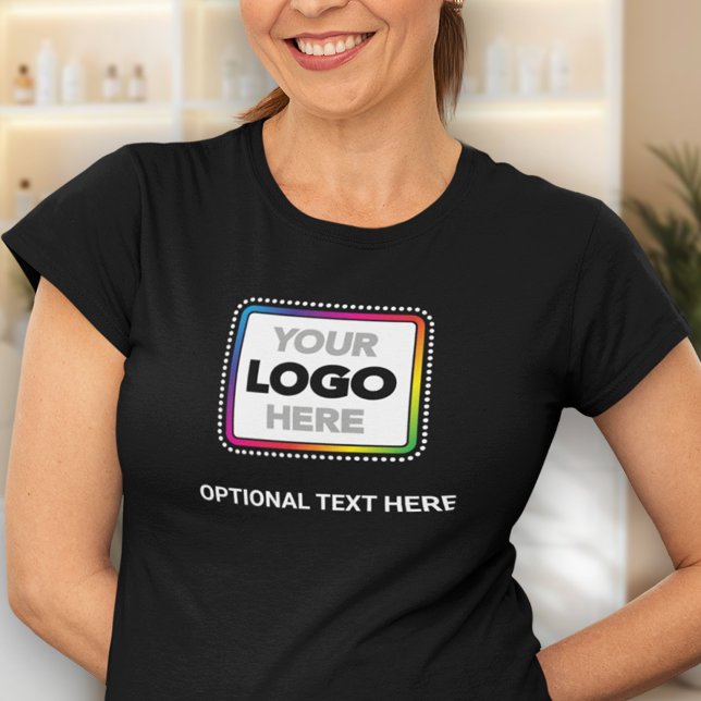 Branded Women’s Promo T-shirt with Logo & Text (Creator Uploaded)