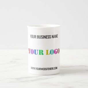 Branded Your Business Logo and Text Mugs Template