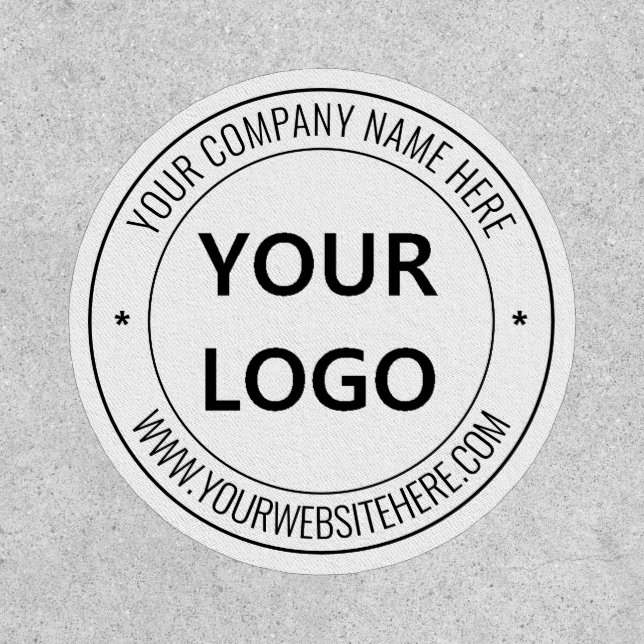 Branded Your Business Logo and Text Patch Example (Front)