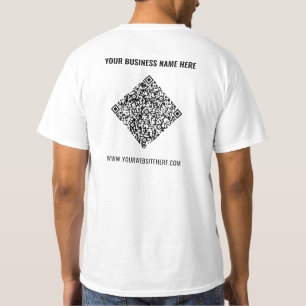 Branded Your Business QR Code Promotional T-Shirt