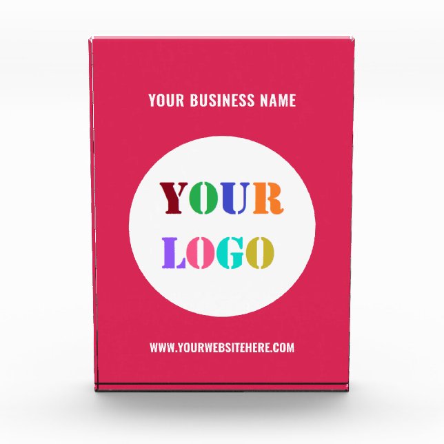 Branded Your Company Logo Acrylic Award Template (Front)